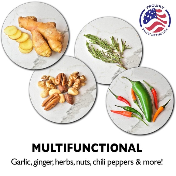 Garlic Ginger Twister Peeler & Chopper. Multifuntional Mincer Nuts, Herbs & More - Picture 4 of 13